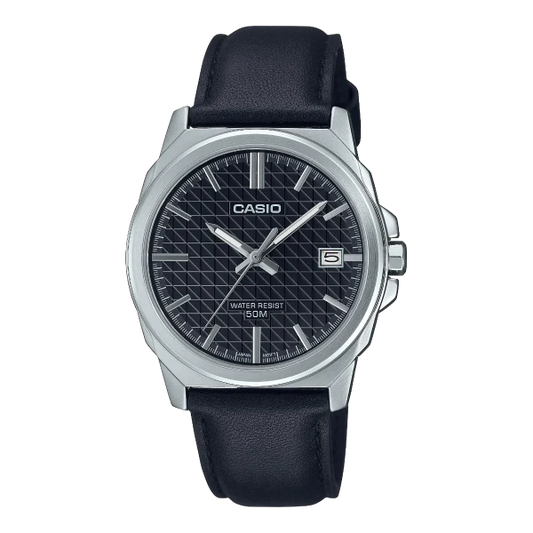 Casio Black Dial Gents Watch - MTP-E720L-1AVDF
