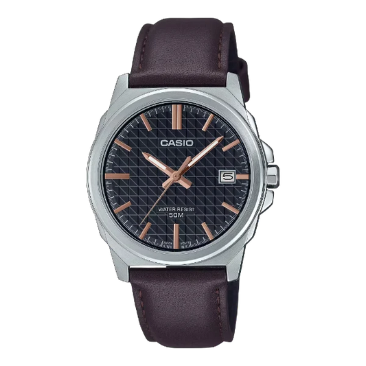 Casio Black Dial Gents Watch - MTP-E720L-5AVDF
