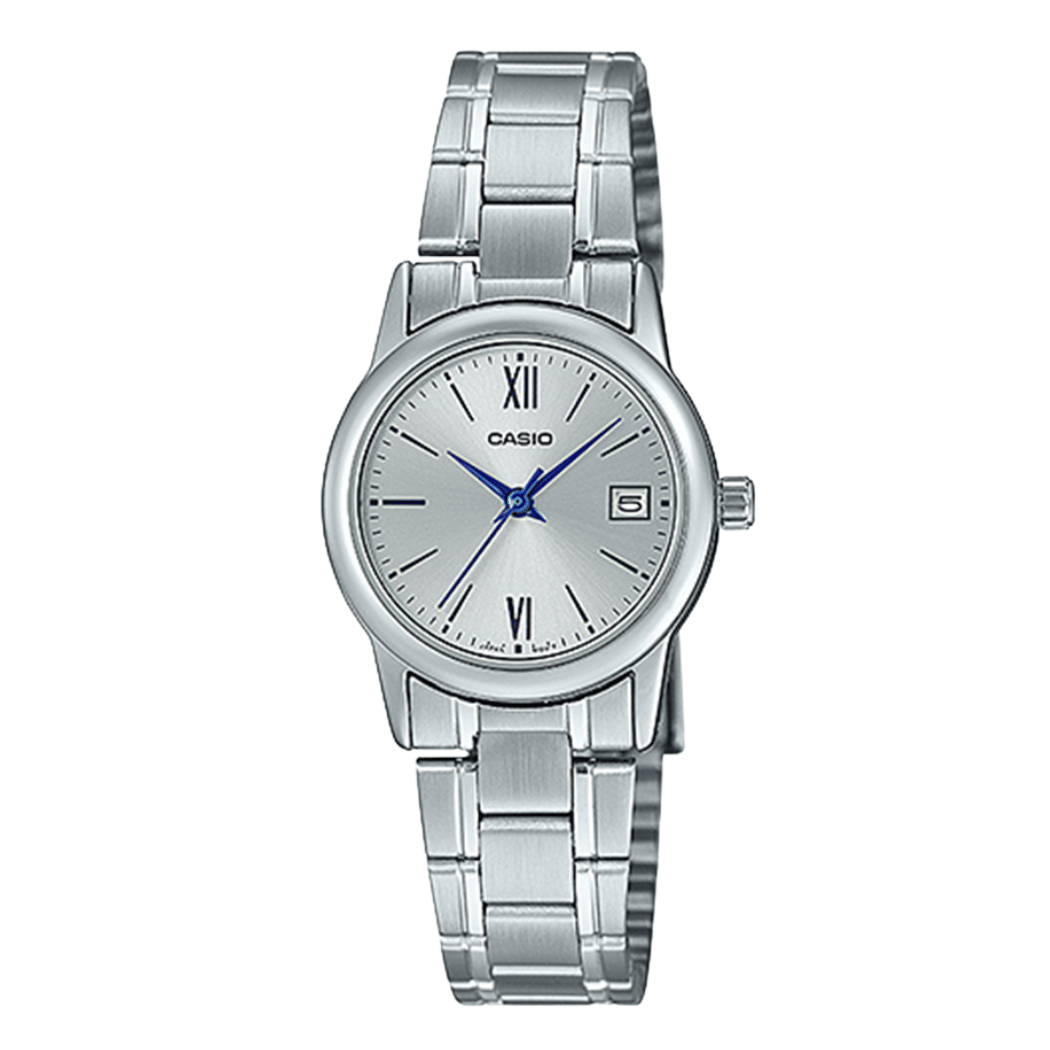 Casio Silver Dial Ladies Watch - LTP-V002D-7B3UDF