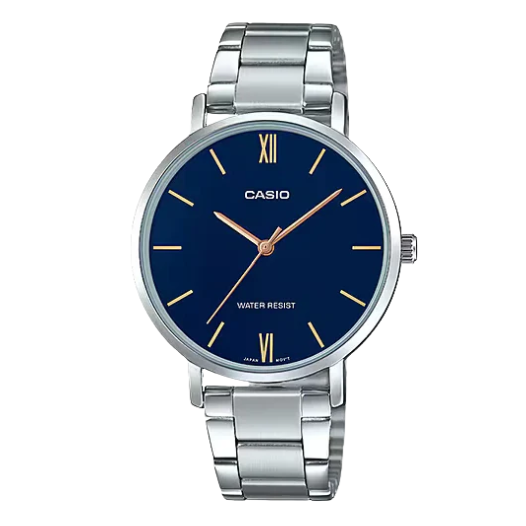 Casio Blue Dial Ladies Watch - LTP-VT01D-2BUDF