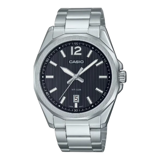 Casio Black Dial Gents Watch - MTP-E725D-1AVDF