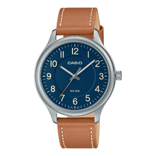 Casio Blue Dial Gents Watch - MTP-B160L-2BVDF
