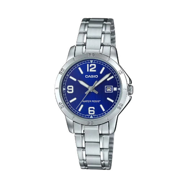 Casio Blue Dial Ladies Watch - MTP-V004D-2BUDF