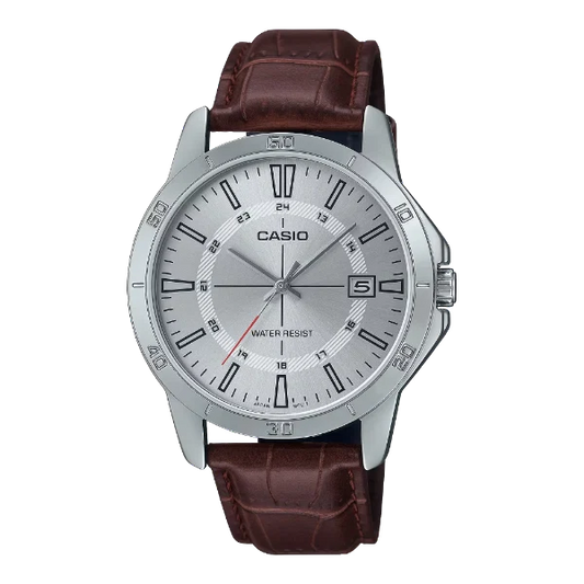 Casio Silver Dial Gents Watch - MTP-V004L-7CUDF