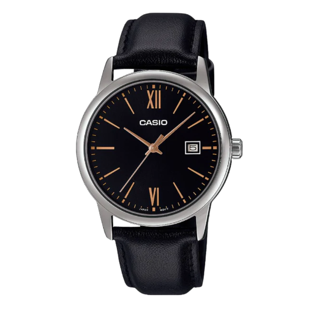 Casio Black Dial Gents Watch - MTP-V002L-1B3UDF