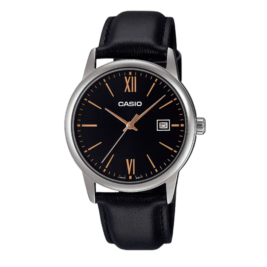 Casio Black Dial Gents Watch - MTP-V002L-1B3UDF