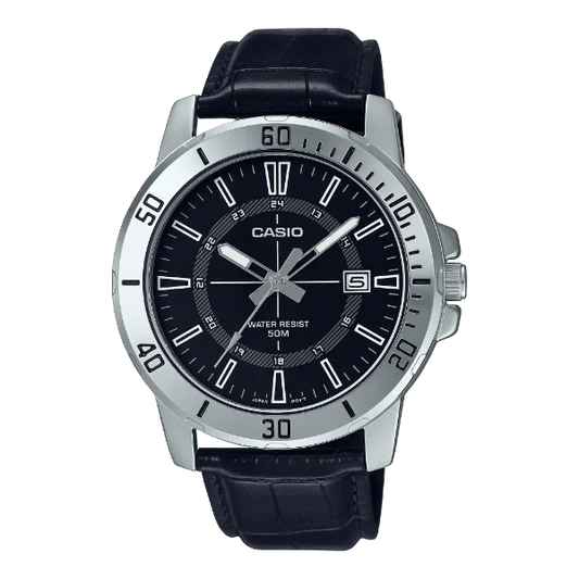 Casio Black Dial Gents Watch - MTP-VD01L-1CVUDF