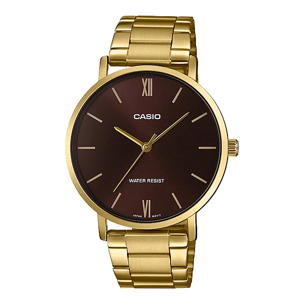Casio Brown Dial Gents Watch - MTP-VT01G-5BUDF