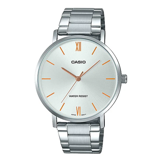 Casio Silver Dial Gents Watch - MTP-VT01D-7BUDF