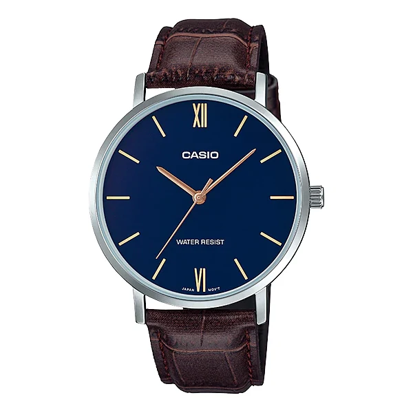 Casio Blue Dial Gents Watch - MTP-VT01L-2BUDF
