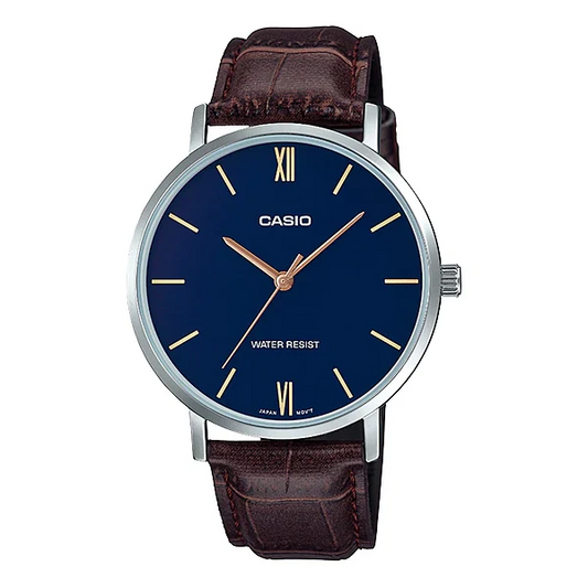 Casio Blue Dial Gents Watch - MTP-VT01L-2BUDF