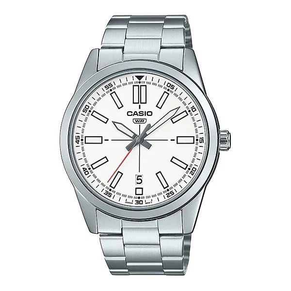 Casio White Dial Gents Watch - MTP-VD02D-7EUDF