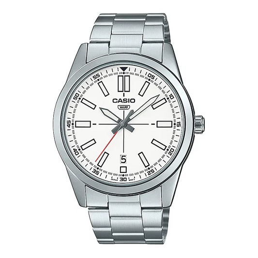 Casio White Dial Gents Watch - MTP-VD02D-7EUDF