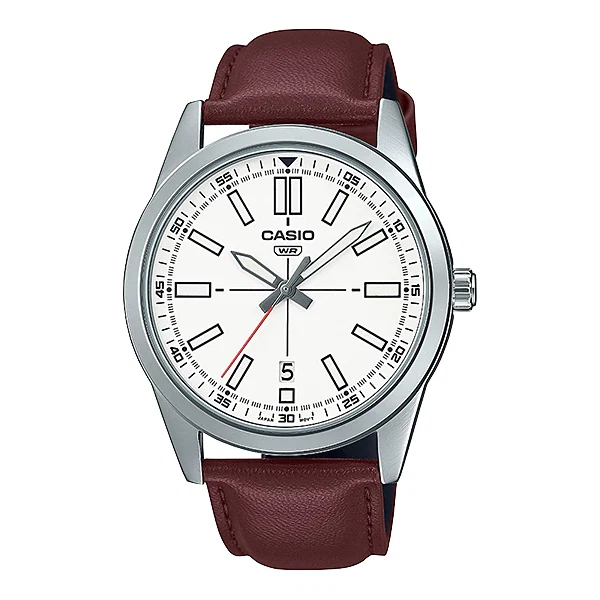Casio White Dial Gents Watch - MTP-VD02L-7EUDF