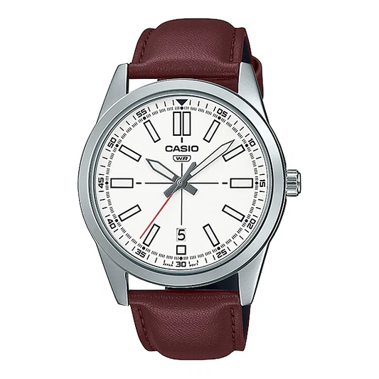 Casio White Dial Gents Watch - MTP-VD02L-7EUDF