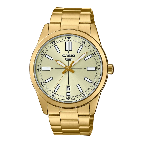 Casio Gold Dial Gents Watch - MTP-VD02G-9EUDF