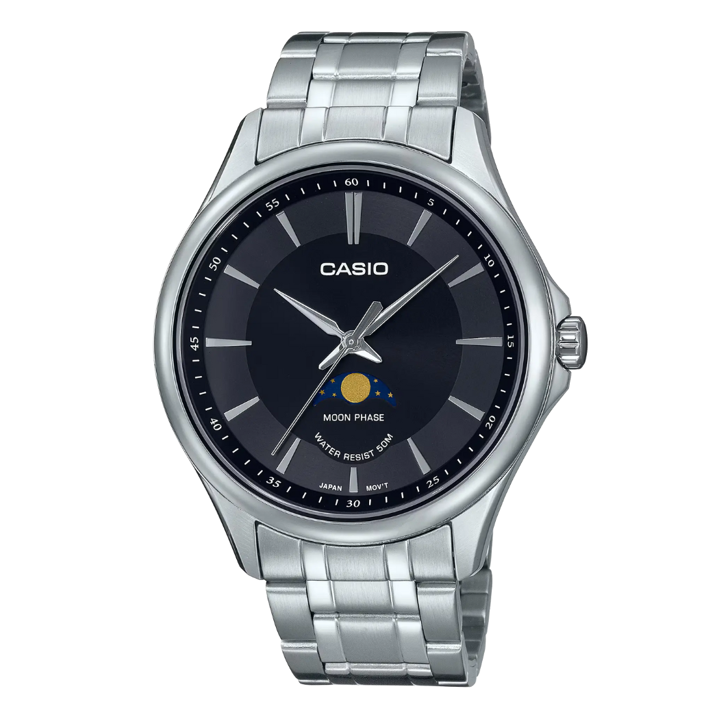 Casio Black Dial Gents Watch - MTP-M100D-1AVDF