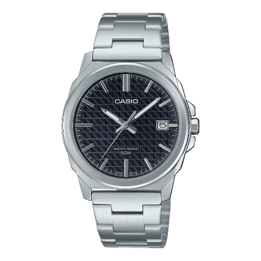 Casio Black Dial Gents Watch - MTP-E720D-1AVDF