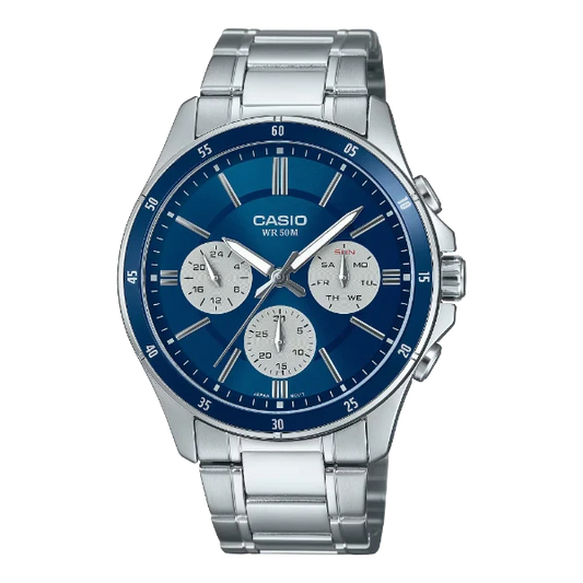 Casio Blue Dial Gents Watch - MTP-1374D-2A3VDF
