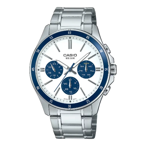 Casio White Dial Gents Watch - MTP-1374D-7A2VDF