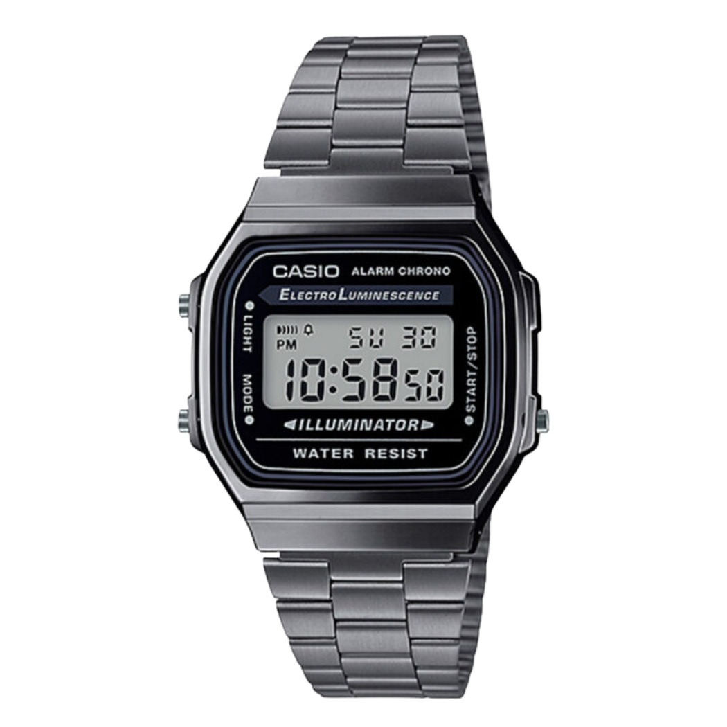 Casio Black Dial Gents Watch - A‑168WGG‑1ADF