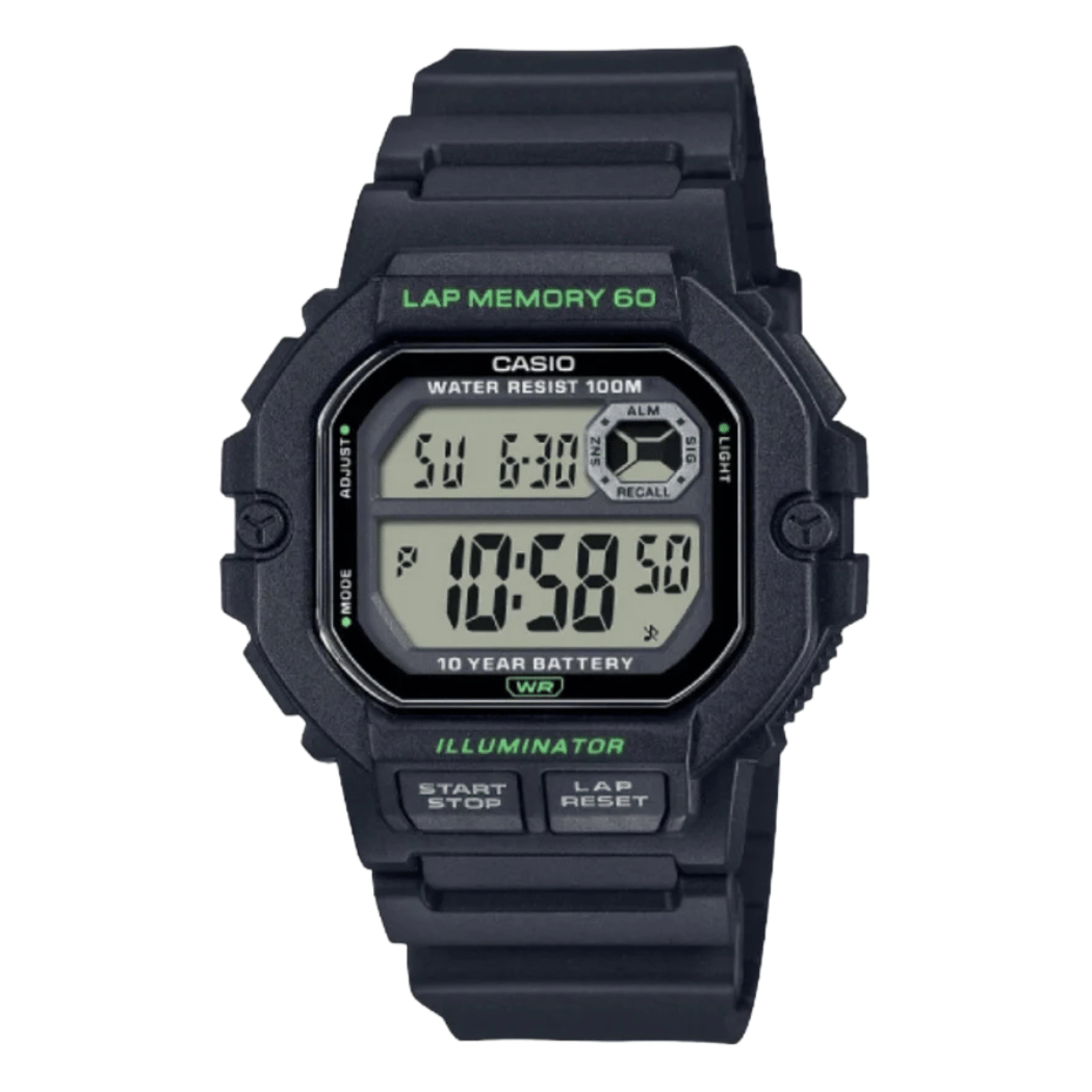 Casio Black Dial Gents Watch - WS‑1400H‑1AVDF