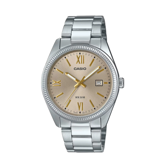 Casio Gold Dial Gents Watch - MTP-1302DD-9AVDF