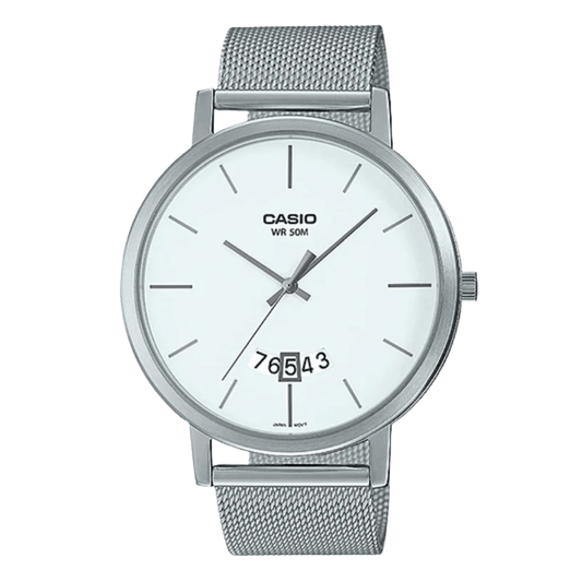 Casio White Dial Gents Watch - MTP-B100M-7EVDF