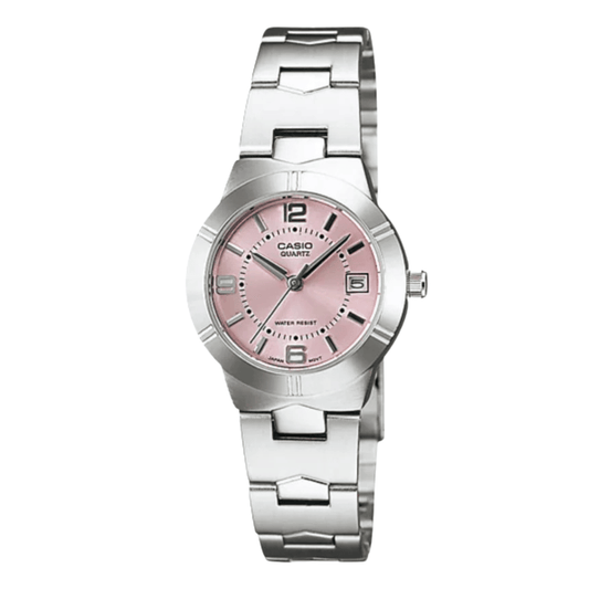 Casio Pink Dial Ladies Watch - LTP-1241D-4ADF