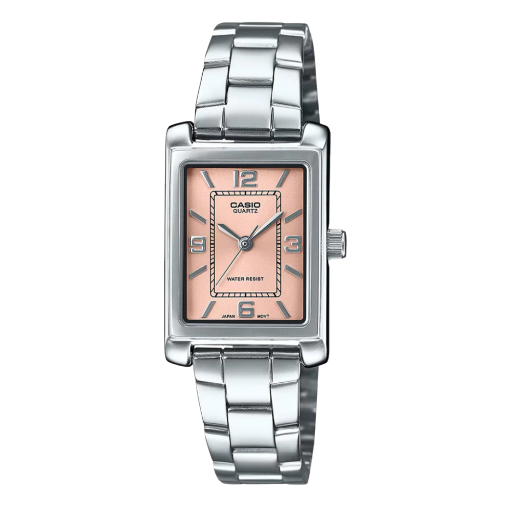 Casio Beige Dial Ladies Watch - LTP-1234DD-4ADF