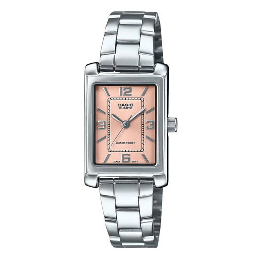 Casio Beige Dial Ladies Watch - LTP-1234DD-4ADF