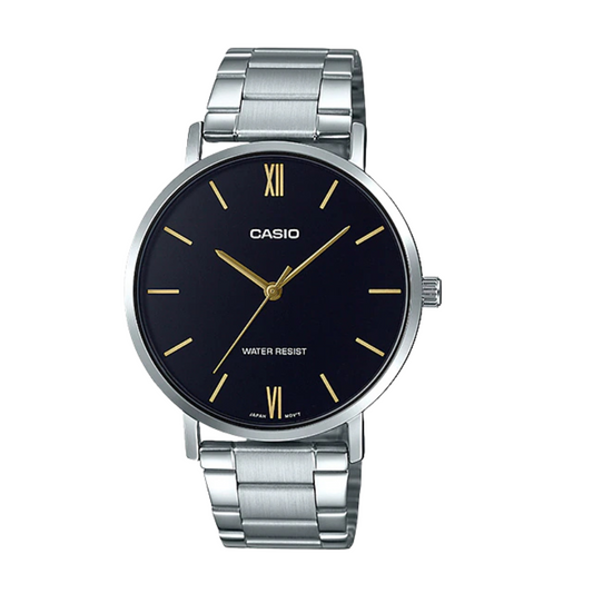 Casio Black Dial Gents Watch - MTP-VT01D-1BUDF