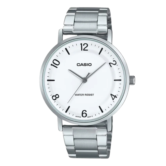 Casio White Dial Gents Watch - MTP-VT03D-7BDF