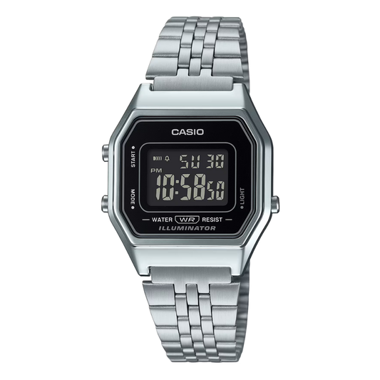Casio Black Dial Ladies Watch - LA-680WA-1BDF