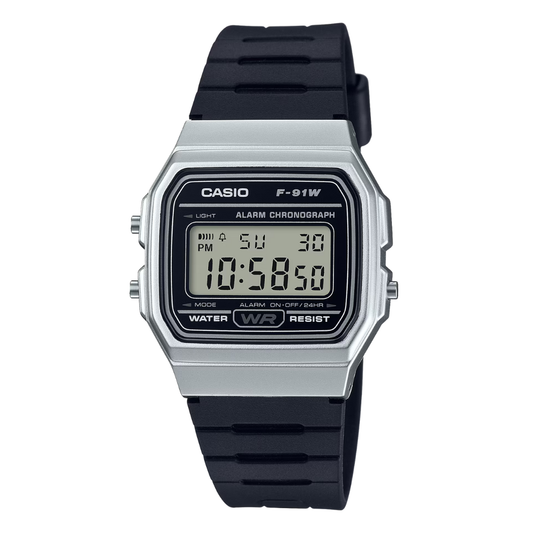 Casio Black Dial Gents Watch - F-91WM-7ADF