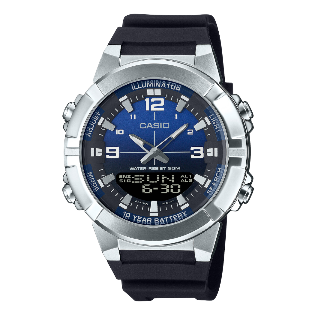 Casio Blue Dial Gents Watch - AMW-870A-2AVDF