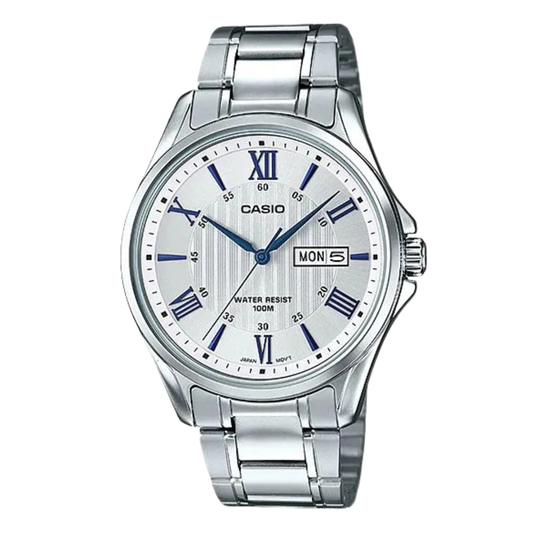 Casio Silver Dial Gents Watch - M-1384D-7A2VDF