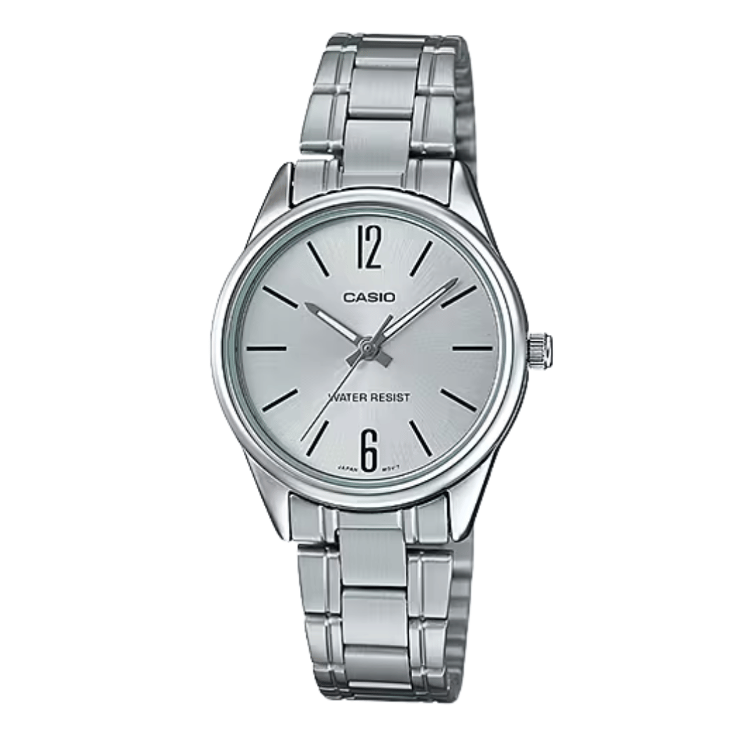 Casio Silver Dial Ladies Watch - LTP-V005D-7BUDF