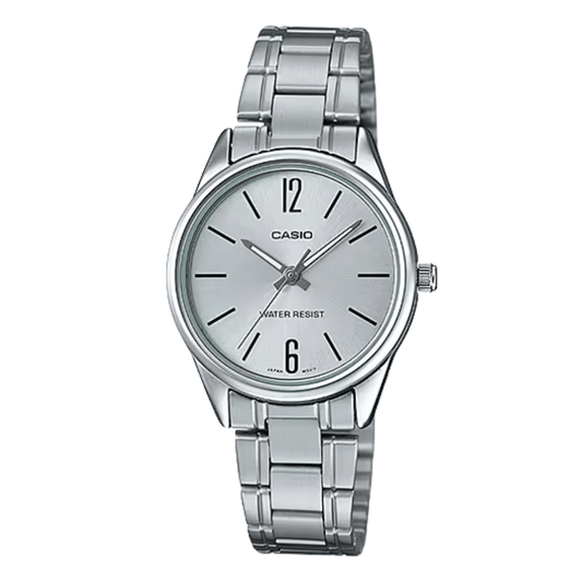 Casio Silver Dial Ladies Watch - LTP-V005D-7BUDF