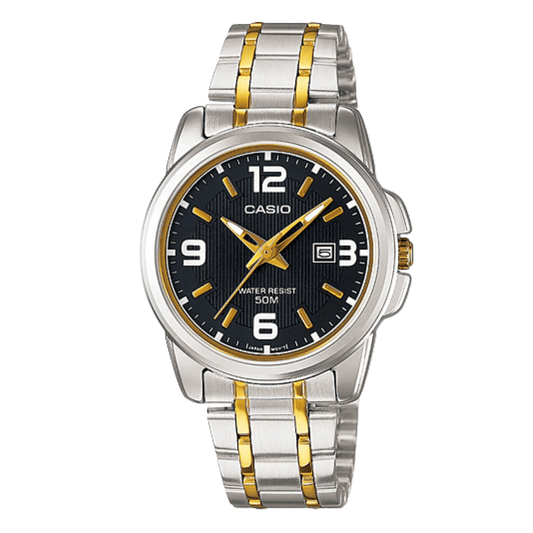 Casio Black Dial Ladies Watch - LTP-1314SG-1AVDF
