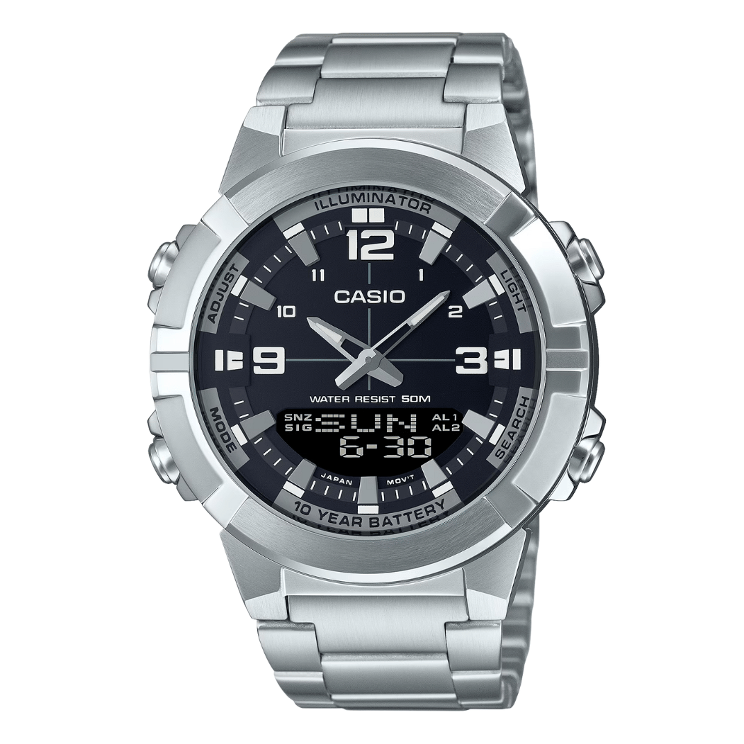Casio Black Dial Gents Watch - AMW-870D-1AVDF