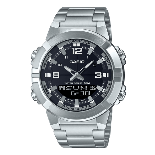 Casio Black Dial Gents Watch - AMW-870D-1AVDF