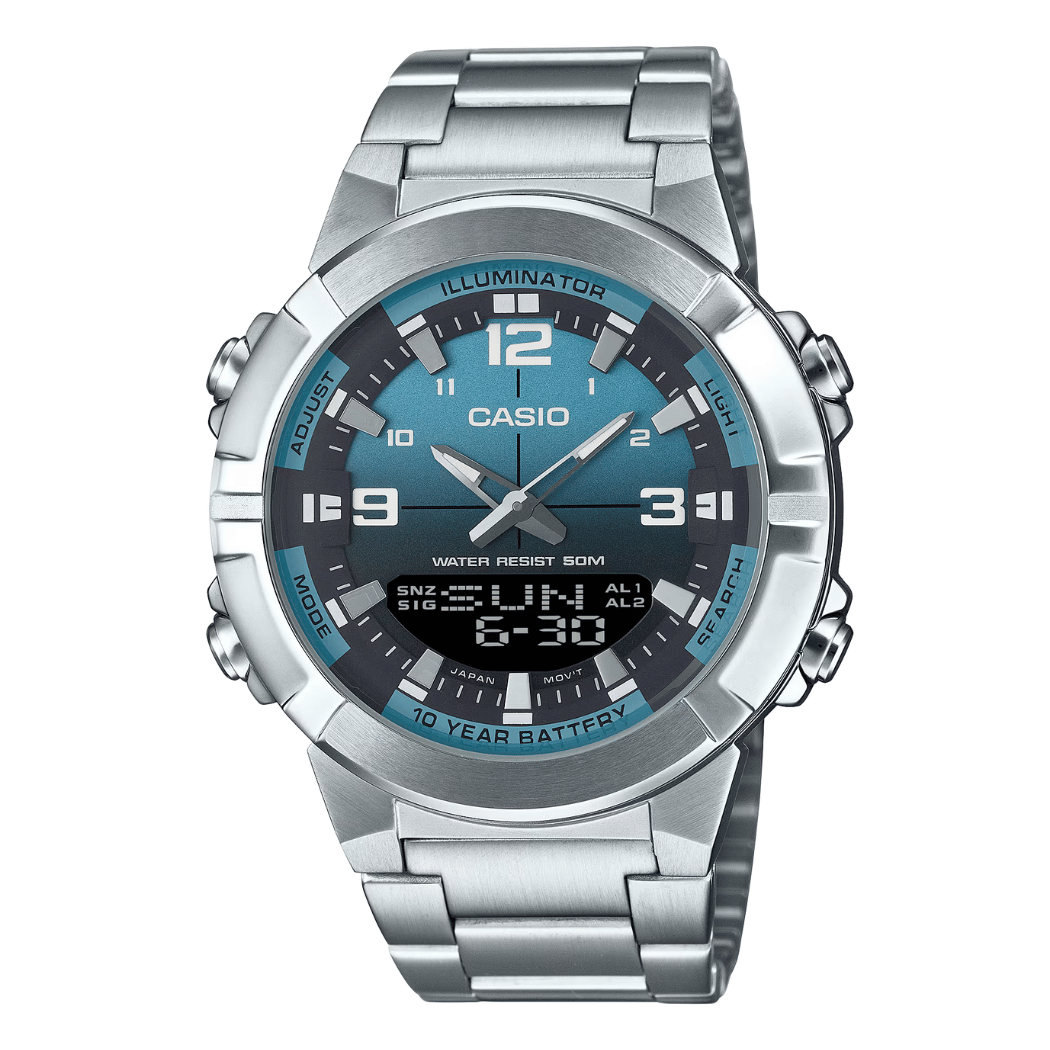 Casio Blue Dial Gents Watch - AMW-870DA-2A2VDF