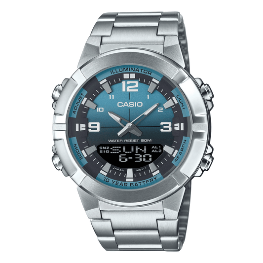 Casio Blue Dial Gents Watch - AMW-870DA-2A2VDF