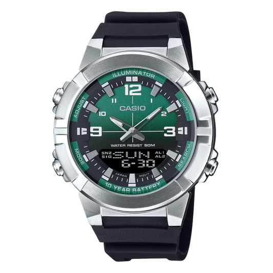 Casio Green Dial Gents Watch - AMW-870A-3AVDF