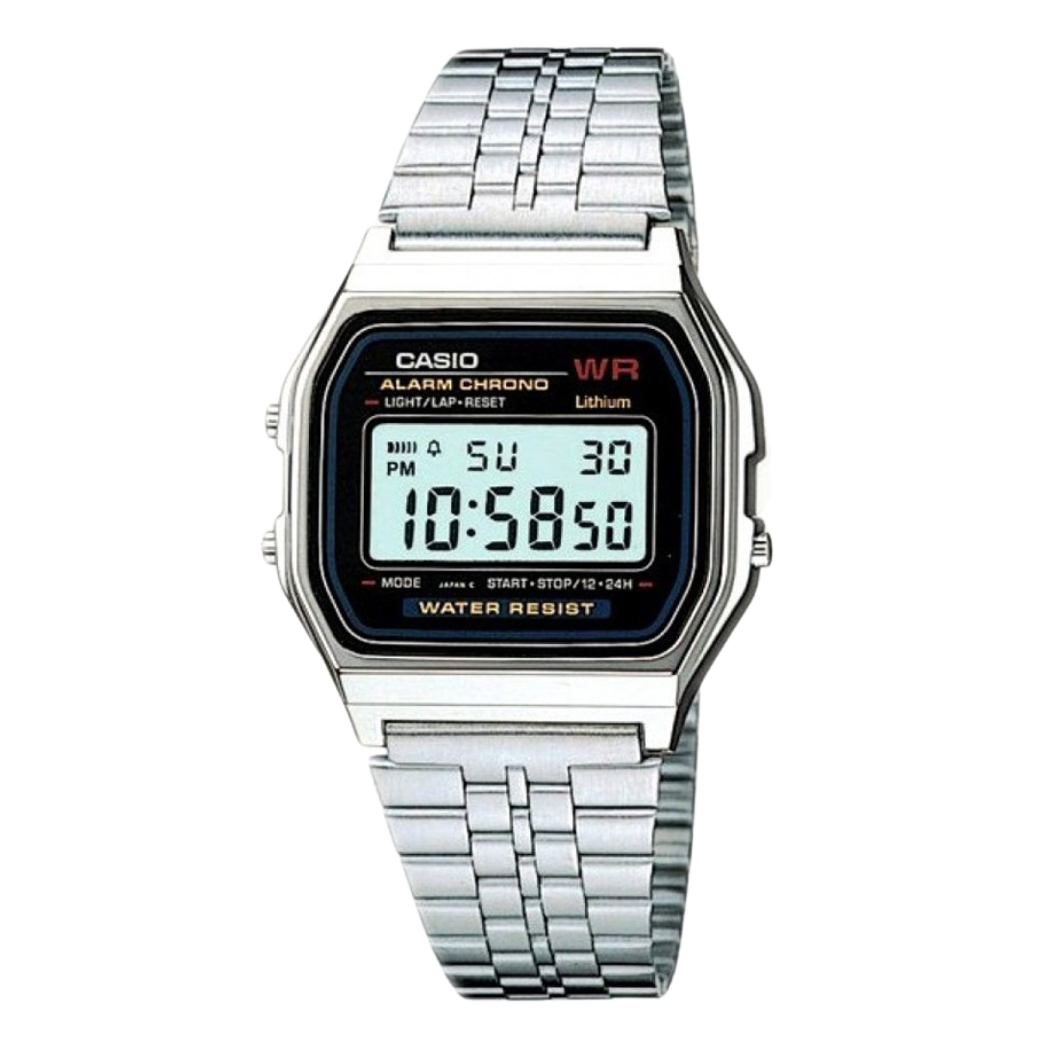 Casio Black Dial Ladies Watch - A-A159W-N1DF