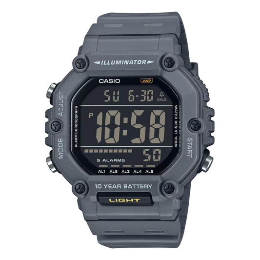 Casio Black Dial Gents Watch - AE-1600H-8BVDF
