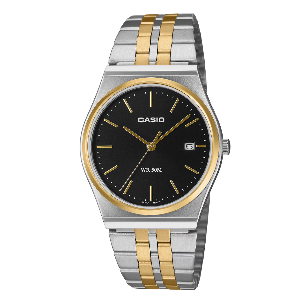 Casio Black Dial Gents Watch - MTP-B145SG-1AVDF