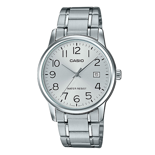 Casio Silver Dial Gents Watch - MTP-V002D-7BUDF