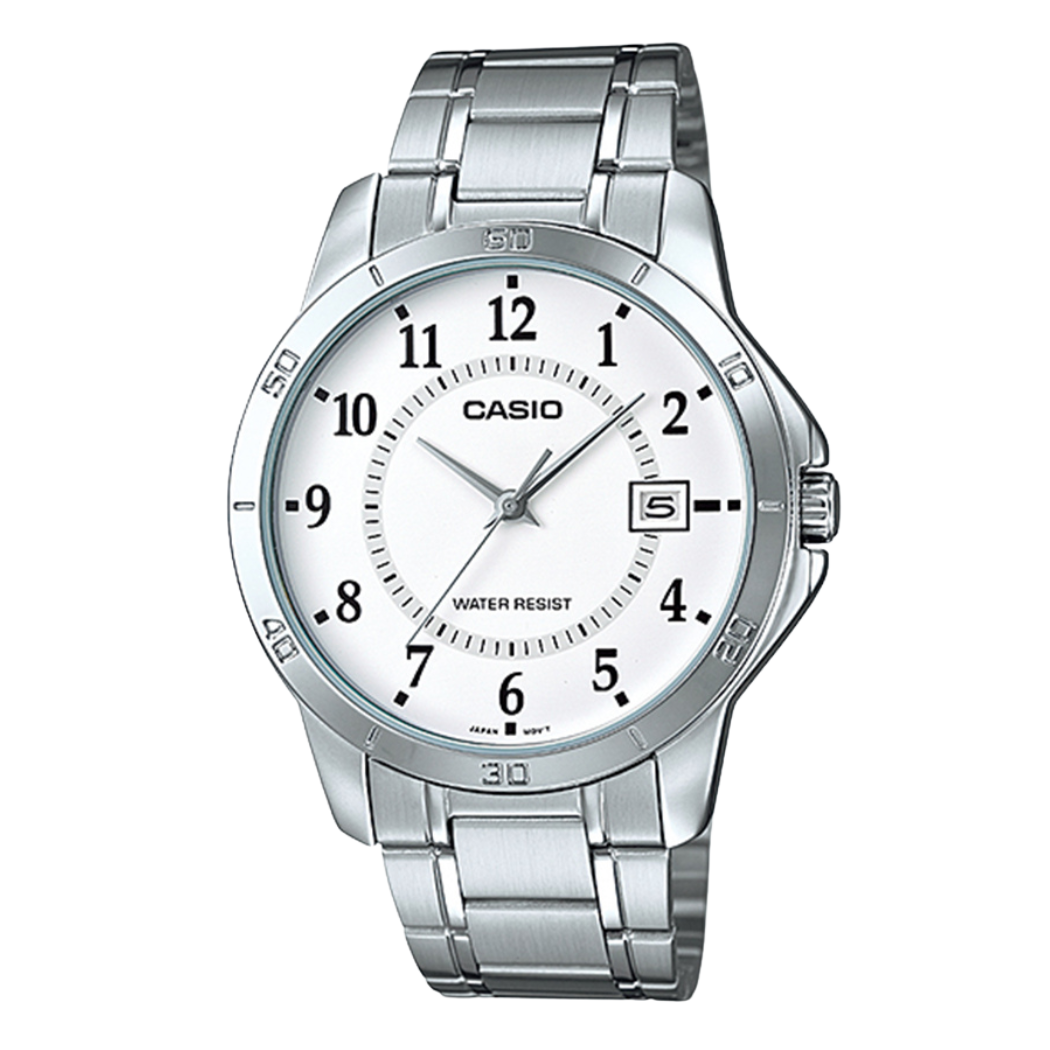 Casio White Dial Gents Watch - MTP-V004D-7BUDF